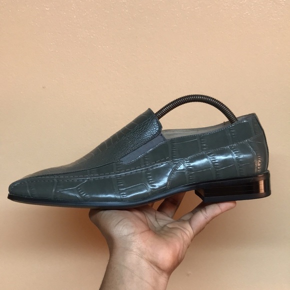 Stacy Adams Green Alligator Print Dress Shoes main image 4